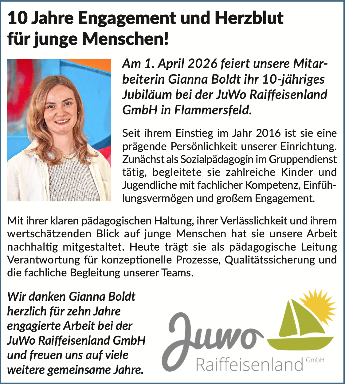 JuWo_Anzeige_GiannaBoldt